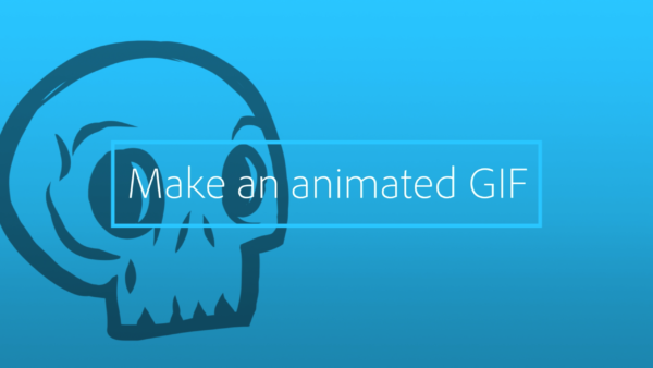 Make an animated GIF